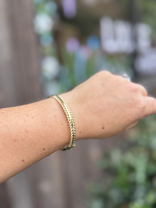 Double Row Golden Rope Bracelet
