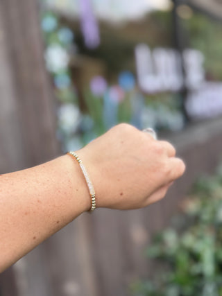 Golden Line Crystal Bracelet