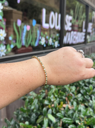 Golden Dot Crystal Bracelet