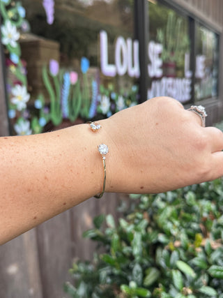 Crystal Kiss Open Cuff Bracelet