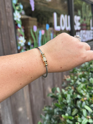 Golden Wrap Cable Bracelet