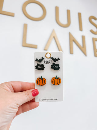 Tri Halloween Earrings