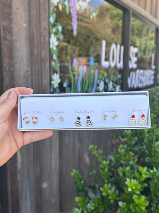 Santa’s Social Calendar Earring Set