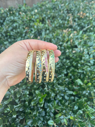 Gilded Glow Pavé Bangle