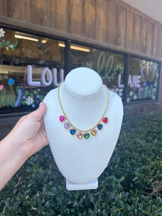 Sweetheart Sparkle Charm Necklace