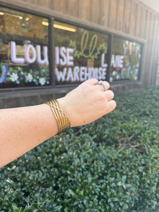 Golden Arc Statement Cuff