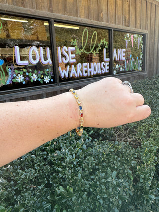 Regal Gem Link Bracelet