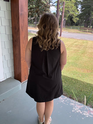 Harper Sleeveless Collared Mini Dress
