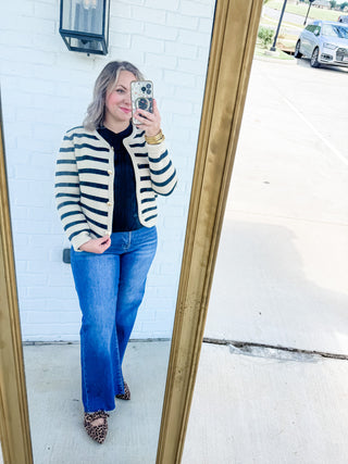 The Parisian Stripe Cardigan