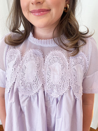 Soft Petal Lace Blouse