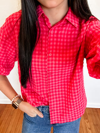 Rosy Picnic Blouse