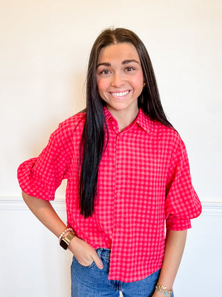 Rosy Picnic Blouse