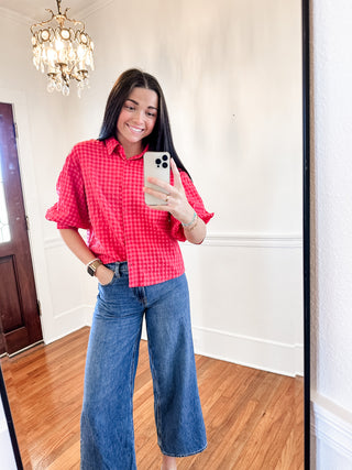 Rosy Picnic Blouse