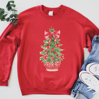 Red Chinoiserie Christmas Sweatshirt