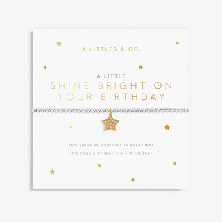 A Little 'Shine Bright On Your Birthday' Bracelet