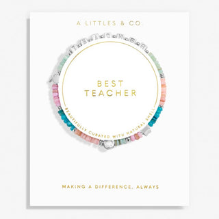 HAPPY LITTLE MOMENTS Best teacher bracelet