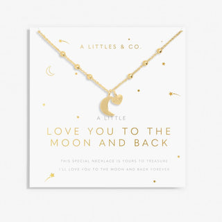 A LITTLE Love you to the moon and back necklace