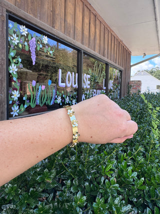 Flower Power Gold Bracelet