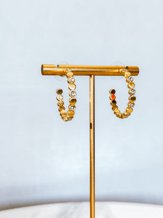 Gianna Gold Medium Earrings