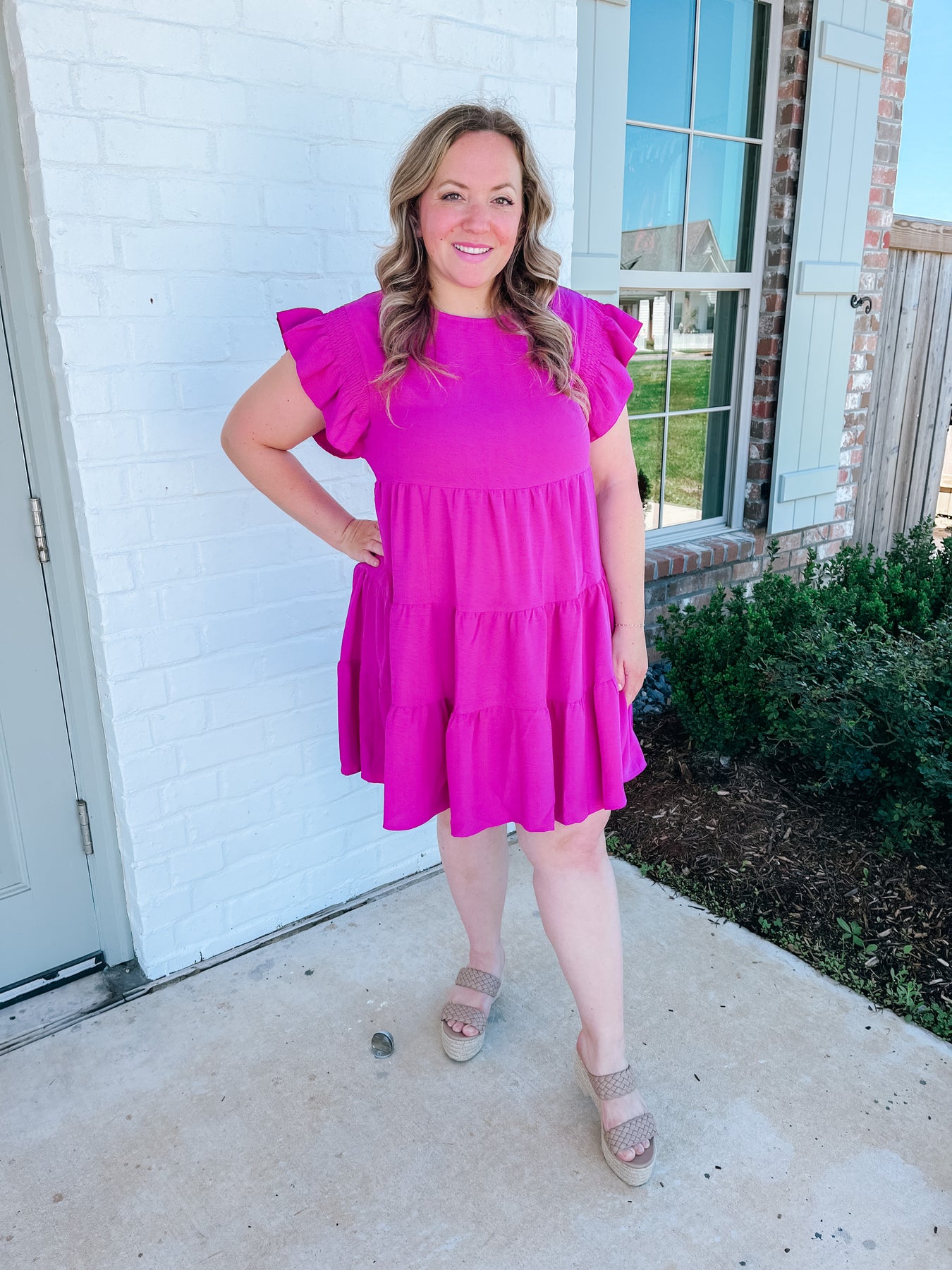 Ruffle Sleeve Mini Dress Louise Lane Boutique Ruffle Sleeve Mini Dress Louise Lane Boutique