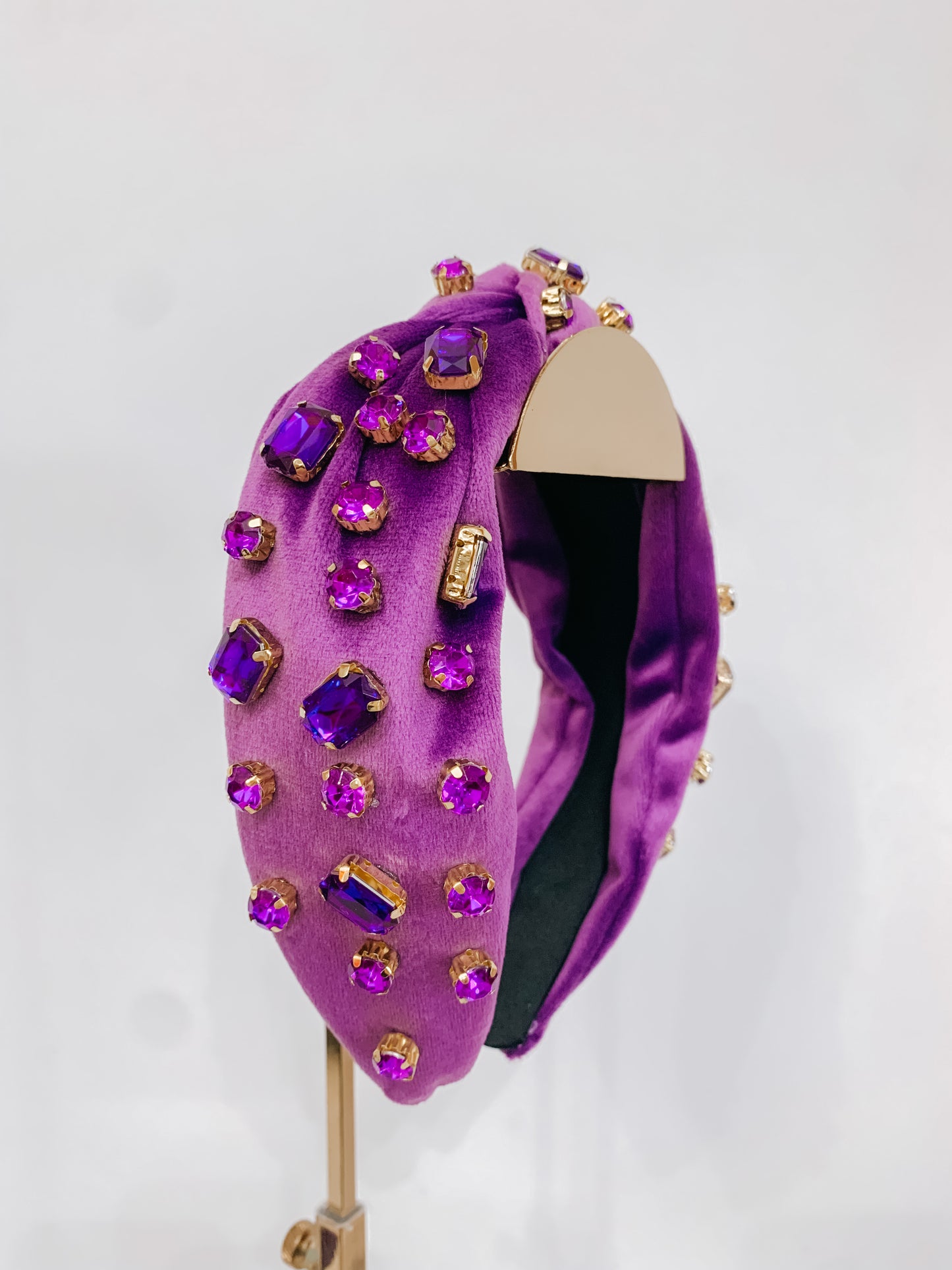 Purple Rhinestone Headband