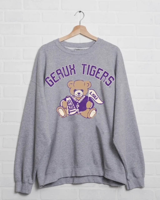 LSU Bear Thrifted Sweatshirt