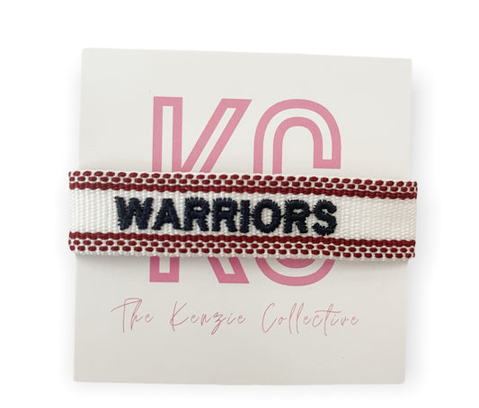 Warriors Embroidered Bracelet
