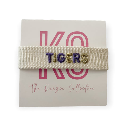 Tigers Embroidered Bracelet
