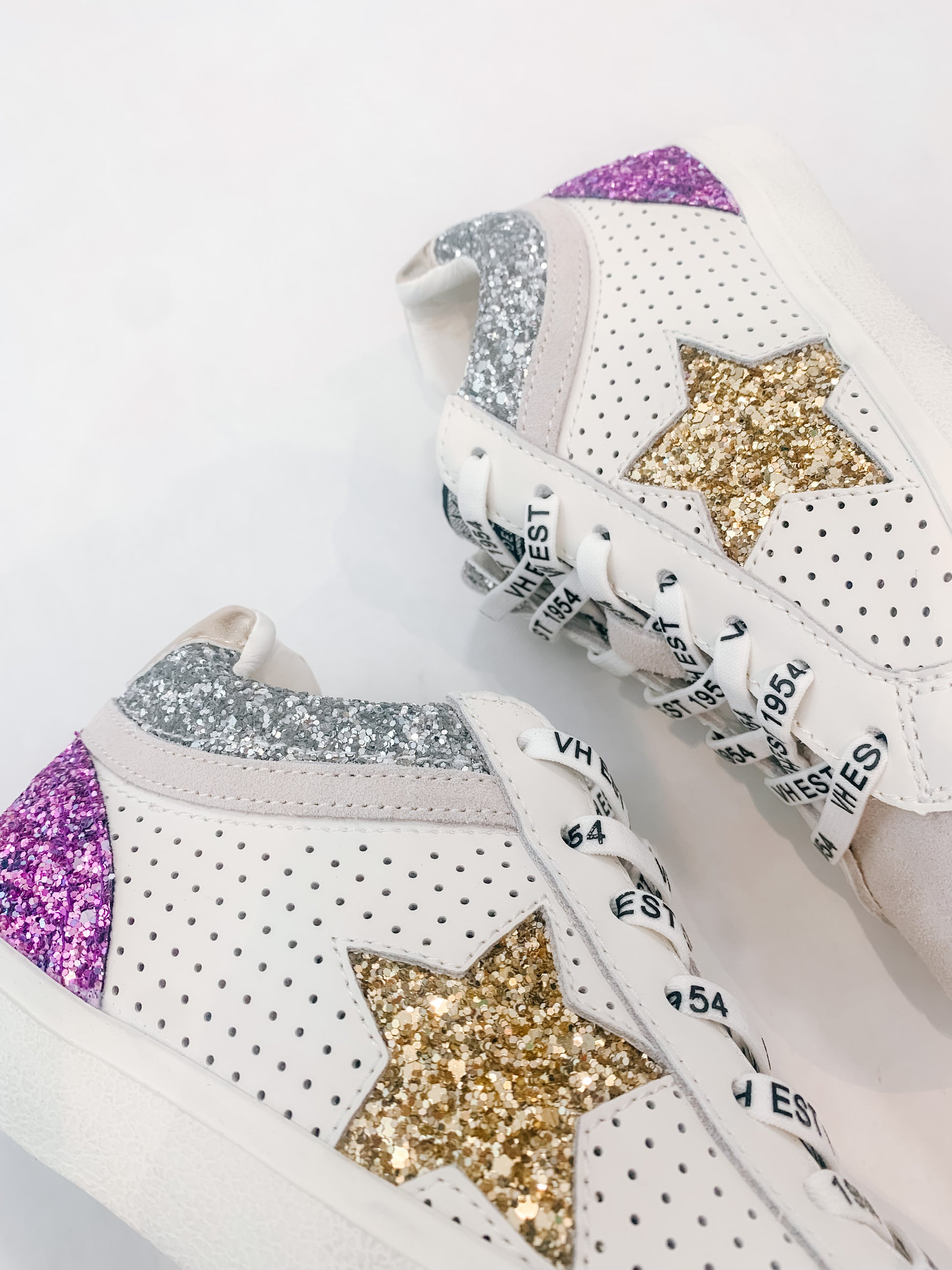 Purple & Gold Glitter Sneaker – Louise Lane Boutique